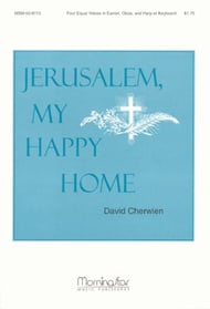 Jerusalem My Happy Home SATB choral sheet music cover Thumbnail